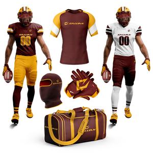 ชุดฟุตบอลอเมริกันแบบแห้งเร็วสำหรับผู้ใหญ่และเยาวชน ขายส่ง แพ็คเกจชุดแข่งฟุตบอลอเมริกัน พร้อมหมวก - Product Image 2