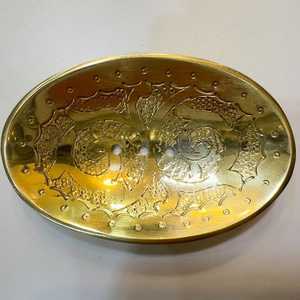 Porte-savon de luxe en laiton massif, technique de moulage à la main, design coquillage, pour ensembles de salle de bain de luxe et décoration intérieure moderne, facile à nettoyer - Product Image 5