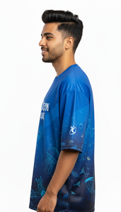 <b>Mens</b> Trendy Regular Fit Sublimation Polyester/Cotton Breathable Quick Dry T-Shirt Casual Streetwear - Product Image 3