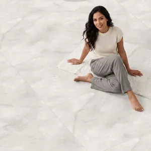 Carrelage Céramique Élégant Super Crème Brillant 600x1200, Résistant aux Acides et à l'Usure, Design Minimaliste pour Surfaces Murales de Bureau - Product Image 1