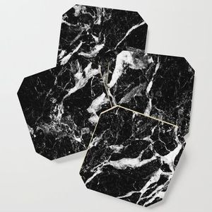 Juego de posavasos de mármol para uso diario con protección resistente al calor y superficie resistente al agua, ideal para vasos de café, té y vino. - Product Image 3