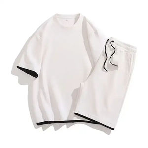 Ensemble de survêtement pour homme, vêtements d'été, ensemble 2 pièces, chemise à manches courtes et short, ensembles pour homme - Product Image 2