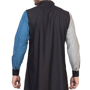 New Design <b>Men's</b> Autumn Thermal Plus Size Breathable Islamic Modest Eid Party Solid High Street Abaya Long Sleeve High-quality - Product Image 5