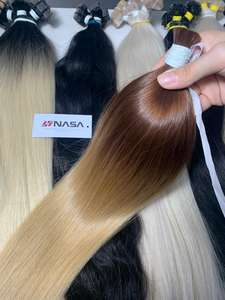 Meilleure vente de luxe Ombre Extension de cheveux grande quantité en vrac brut vietnamien toutes couleurs usine de gros - Product Image 6