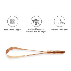 Pure Copper Tongue cleaner Tongue scrapper for oral hygiene at factory price - Product Image 5