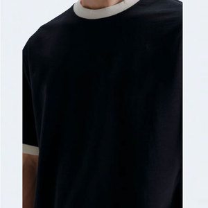 210 Gsm Oversize Regular Fit 100% Cotton O-Neck Solid Color Breathable Quick Dry Low-Price Wholesale Baggy Tee Sale - Product Image 6