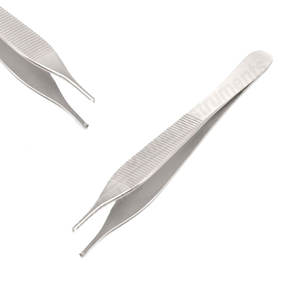 Pinzas dentales Adson 12cm 1x2 pinzas de acero inoxidable pinzas dentales autoclavables pinzas dentales algodón sosteniendo Pakistán - Product Image 1