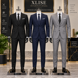 Costume sur mesure pour homme, 2 pièces, costume formel pour affaires, coupe ajustée, blazer et pantalon, costume de mariage, fabricant en gros - Product Image 6