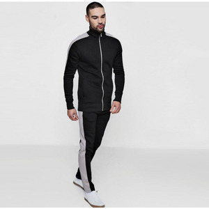 <b>Yellow</b> Unisex <b>Tracksuit</b> Full Zipper Stand Collar Solid Color Casual Sportwear Breathable Polyester Autumn Wear - Product Image 6