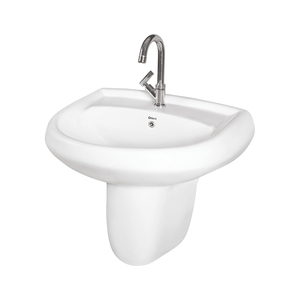 Lavabo demi-piedestal moderne de luxe, design personnalisé, de bonne qualité, fabriqué en Inde, dernière arrivée en stock, à prix abordable - Product Image 1
