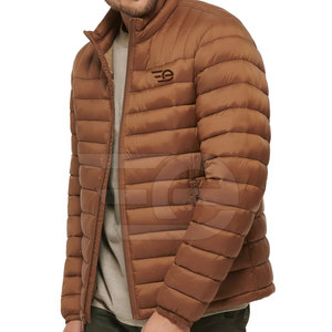 Chaqueta Acolchada para Hombre, Informal, Cálida, Ligera, para Invierno, Estilo Urbano, con Cierre, Manga Larga, a la Moda - Product Image 2