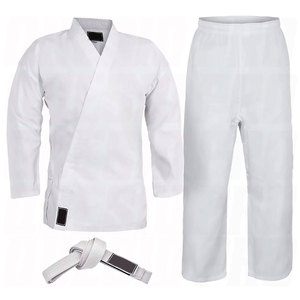 Uniforme de karaté pour enfants et adultes, léger, pour les étudiants, uniforme de karaté Gi, uniforme d'entraînement aux arts martiaux, ceinture blanche, débutants, pratique - Product Image 1