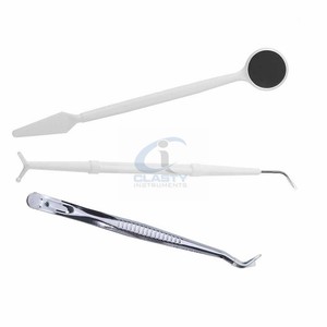 Juego de 3 Instrumentos Dentales para Rellenos, Herramientas Restauradoras Manuales de Acero Inoxidable para Colocación de Composite y Amalgama - Product Image 4