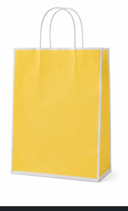 Sacs d'emballage en papier kraft recyclable de luxe avec impression personnalisée, poignées longues, pour bijoux, bougies, artisanat, cadres photo - Product Image 4