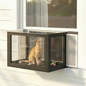 Recinto per Gatti da Esterno XL in Metallo da 25-41 Pollici, Gabbia per Animali Domestici per Prendere il Sole, Riposare e per l'Allevamento - Product Image 2
