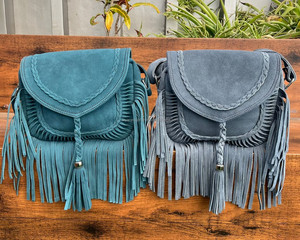 Wholesale Luxury Genuine Suede Leather Ladies Fringe Crossbody Shoulder Bag for Women's Branded <b>Large</b> Fashion Designed Handbags - Product Image 3