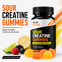 Gummies de créatine monohydrate à la saveur de baies aigres en marque privée pour les marques de fitness