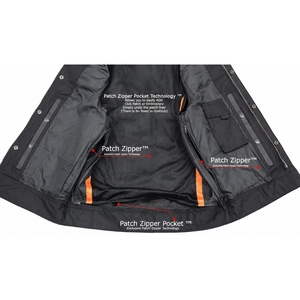 Gilet de motard en cuir véritable pour homme, col montant, fermeture éclair, style moto, vêtement d'extérieur avec poches, pour l'automne - Product Image 3