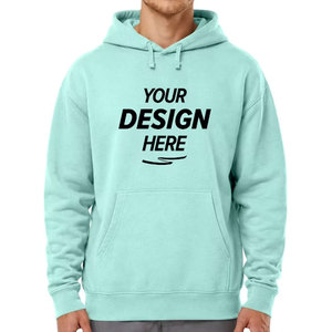 Customizable <b>Men's</b> <b>Green</b> Fleece Pocket Front Sweatshirt Print Regular Fit Casual Autumn Wear <b>Hoodies</b> - Product Image 3