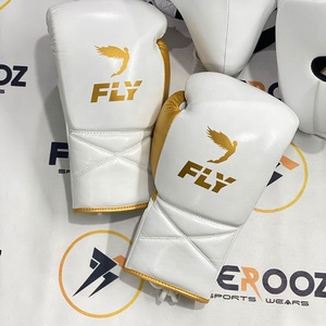 Gants de MMA au design le plus récent, logo personnalisé OEM/ODM, ensemble de sparring de boxe professionnel pour hommes, cuir véritable, évacuation de l'humidité, à lacets - Product Image 2