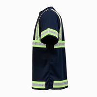 Chemises de sécurité haute visibilité personnalisées en polyester et coton, vêtements réfléchissants, uniformes, vêtements de travail haute visibilité, t-shirt