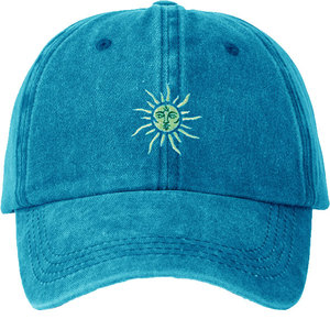 Gorra de Béisbol Vintage con Bordado de Sol, Unisex, Ajustable, de 5 Paneles, de Algodón y Mezclilla, Estilo Casual, para Invierno - Product Image 6