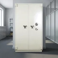 Brankas Tahan Api Pintu Ganda 4 Brankas Pemerintah Anti Api Baja Ukuran Besar dengan Sistem Rak yang Dapat Disesuaikan SX-500