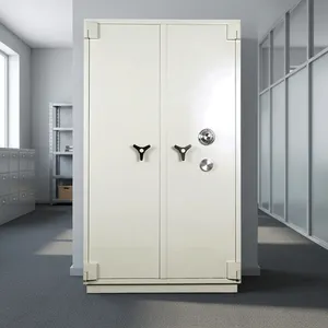 Coffre-fort ignifuge à double porte, 4 compartiments, en acier, grande taille, avec système d'étagères réglables SX-500 - Product Image 1