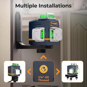 Nueva Oferta: Nivel Láser 360 Autonivelante, W04CG Actualizado 4x360 °   Nivelador Láser Bluetooth para Construcción - Product Image 5