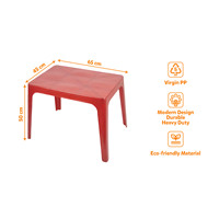 Mesa de Comedor Moderna de Plástico, Material PP Resistente, Ligera, Impermeable, Apilable, Robusta, para Hotel, Escuela, Interior, Sala de Estar, Parque