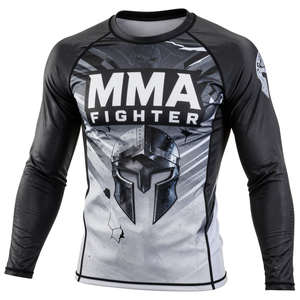 Camiseta de compresión de manga larga para luchador de MMA, con estampado por sublimación, de secado rápido, para entrenamiento, para hombre adulto. - Product Image 4