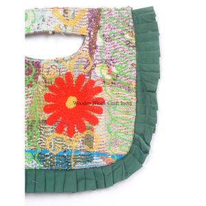 Indian Fashion Bohemian Style Designer Women kantha Clutch Messenger Shoulder Bag Handmade Lightweight Large Travel Daily - Product Image 2
