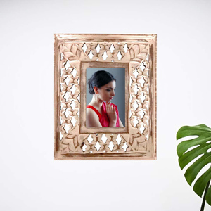 Cadre photo en bois massif design, artisanat haut de gamme, présentoir de table pour salon, bureau, décoration intérieure élégante et raffinée - Product Image 5