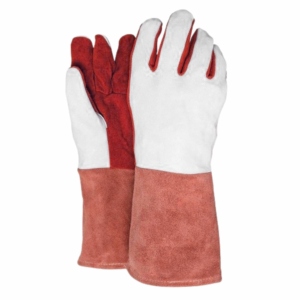 Top-Ranked Cowhide Split Leather Construction Safety <b>Gloves</b> Anti-Vibration Anti-Slip <b>Long</b>-Lasting Heavy Duty Fireproof Heat - Product Image 5