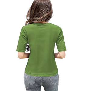 Solid Trader Eco Conscious Fabric Skin Friendly Soft Feel Relaxed Fit Summer Vacation Wear Lightweight Smart Women Tee <b>Shirt</b> - Product Image 3