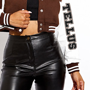 Veste de style varsity légère pour femmes avec poignets côtelés, veste varsity tendance pour femmes avec couleurs et tailles personnalisables - Product Image 4