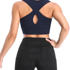 กางเกงขาสั้นโยคะเอวสูงไร้ตะเข็บ ระบายอากาศได้ดี เนื้อผ้าริบบิ้น ผสมสแปนเด็กซ์/ไนลอน แฟชั่นออกกำลังกาย สไตล์ใหม่ ยกกระชับสะโพก - Product Image 2