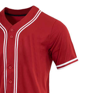 Camiseta de Béisbol para Hombre de Buena Calidad, Totalmente Personalizable, de Venta Caliente, Antiarrugas, de Alta Calidad - Product Image 4