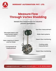Débitmètre vortex de qualité supérieure pour vapeur, eau, air, gaz et applications de contrôle de processus industriels, disponible à un bon prix - Product Image 1