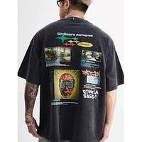 Erkek Jersey Normal Kalıp Grafik Desenli 3 Kısa Kollu Yuvarlak Yaka Günlük Tişört %100 Pamuk 180gsm Nefes Alabilen Çekmez Fotoğraf Baskılı