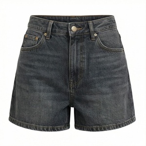 Clothing Pearl <b>Chain</b> Customized Color Ripped Shorts Women Fashion High <b>Waist</b> Denim Jeans Summer Short Pants Apparel Fit - Product Image 1