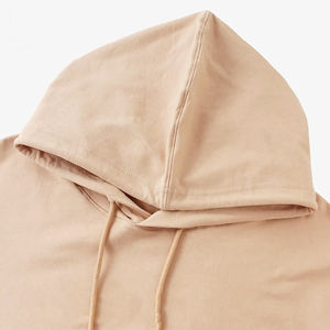 Customized wholesale New Arrival Men's Hoodies Best Oversized Pullover Breathable 100% Cotton Solid plane Hoodies - Product Image 3