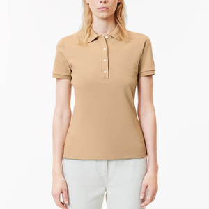 Camiseta Polo de Algodón Transpirable para Mujer 2026, OEM, Color Personalizado, Logotipo, Teñido Liso, Tela Única, Mejor Precio - Product Image 2