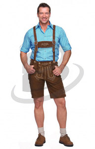 Brightindus.com Costume Lederhosen bavarois pour homme - Tenue de déguisement pour l'Oktoberfest en polyester, grande taille, brodé, coupe évasée, pour l'automne - Product Image 5