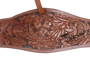 Sangle de selle western en cuir artisanal de qualité supérieure, réglable, accessoire pour selle de cheval, idéale pour le ranch et la randonnée équestre - Product Image 5
