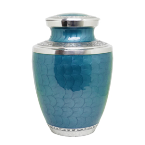 โกศบรรจุอัฐิอลูมิเนียมสีตามสั่งสำหรับผู้ใหญ่ - ความจุ 220 คิวบิกอินช์ เป็นมิตรกับสิ่งแวดล้อม ใช้สำหรับตกแต่งและเก็บรักษาอัฐิ - Product Image 1