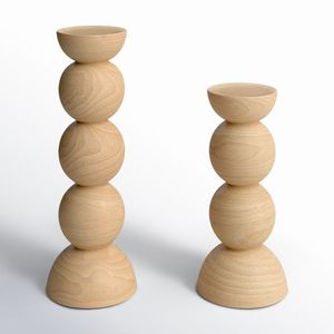 Handmade Wooden Candle Stand <b>Holder</b> Rustic Farmhouse Style Natural Wood <b>Tealight</b> Pillar Candle <b>Holder</b> Home Decor Wedding Centerp - Product Image 2