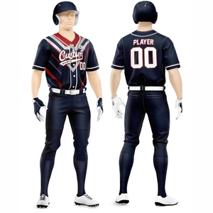 บริการ OEM ชุดเบสบอลแบบใหม่ ดีไซน์ใหม่ พิมพ์ลายแบบ Sublimation ระบายอากาศได้ดี สินค้ามาใหม่ ชุดเบสบอลคุณภาพดีที่สุดสำหรับผู้ชาย - Product Image 1
