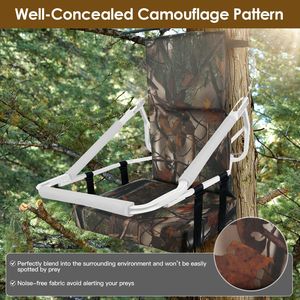 Foldable Camouflage Waterproof Oxford Cloth <b>Tree</b> <b>Stand</b> Seat Replacement Deer Hunting Climber Cushion Accessory - Product Image 2
