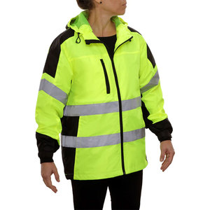 Veste de sécurité haute visibilité imperméable pour homme, vêtements de travail réfléchissants pour l'hiver, veste de sécurité à fermeture éclair - Product Image 2
